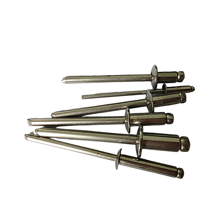 스테인레스 스틸 둥근 머리 높은 강도 6.0mm 오픈 엔드 블라인드 리벳 자연 / 색상