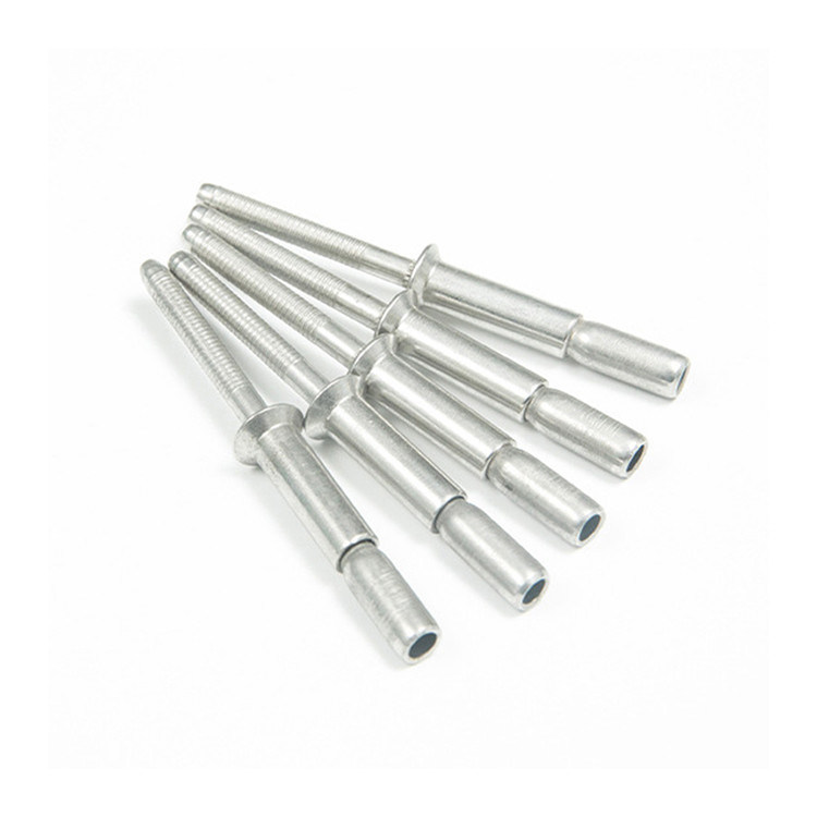 오픈 엔드 스테인리스 스틸 블라인드 리베트 평면 머리 평면 마무리 SS304 SS316 구조