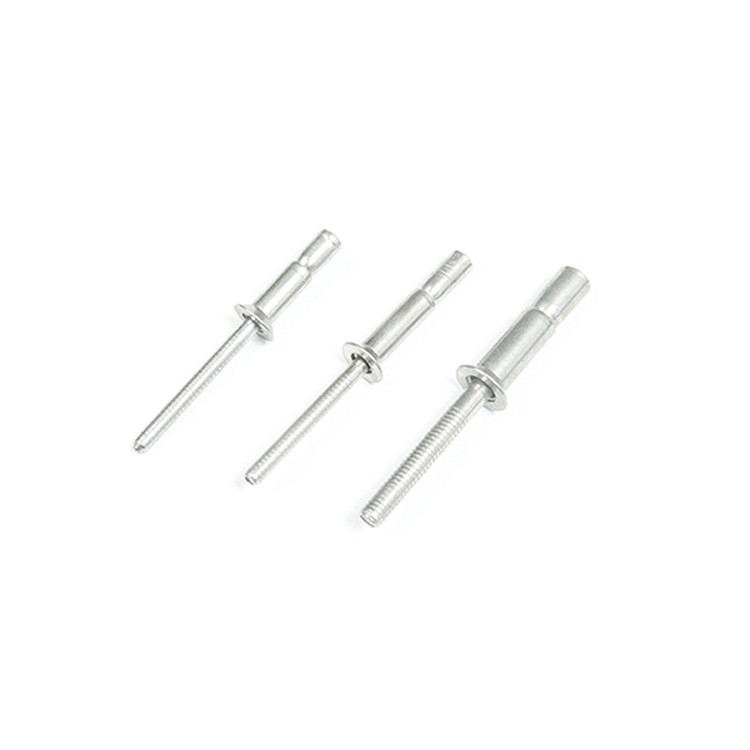 블라인드 리빗 4.8mm 6.4mm 인터클로크 스틸 돔 헤드 모노볼트 컵 타입 평면 마무리